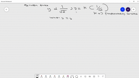 suppose-that-y-is-inversely-proportional-t0-square-root-of-find-the-constant-of-proportionality-k-if-y-3-when-x-17-using-the-k-from-above-write-the-variation-equation-in-terms-of-x-using-the-16389