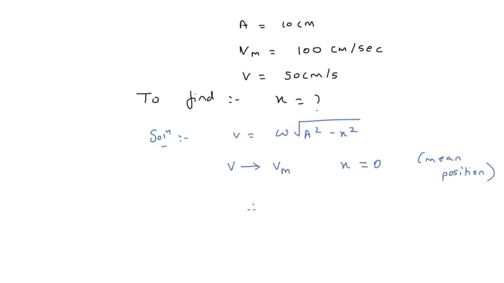 SOLVED: A body of mass 5 gm is executing S.H.M. about a point with ...