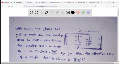 a-variable-air-capacitor-used-in-a-radio-tuning-circuit-is-made-of-n-semicircular-plates-each-of-radius-r-and-positioned-a-distance-d-from-its-neighbors-to-which-it-is-electrically-connected-as-show-2