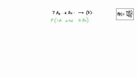 the-sample-space-contains-7as-and-6-bs-what-is-the-probability-that-a-randomly-selected-set-of-3-will-include-1-a-and-2-bs-round-to-three-decimal-places-13346