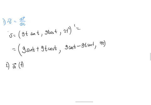 find-the-velocity-acceleration-and-speed-of-a-particle-with-position-function-rt-9t-sint-9t-cost-2t2-vt-at-vt