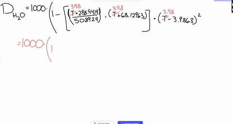 what-is-the-density-of-water-at-398-degrees-celsius-50674