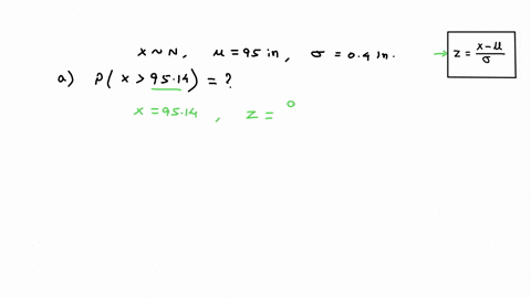 the-lengths-of-lumber-a-machine-cuts-are-normally-distributed-with-a-mean-of-95-inches-and-a-standard-deviation-of-04-inch-a-what-is-the-probability-that-a-randomly-selected-board-cut-by-the-8519