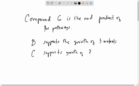 several-mutants-are-isolated-all-of-which-require-compound-g-for-growth-the-compounds-a-to-e-in-th-2-79071