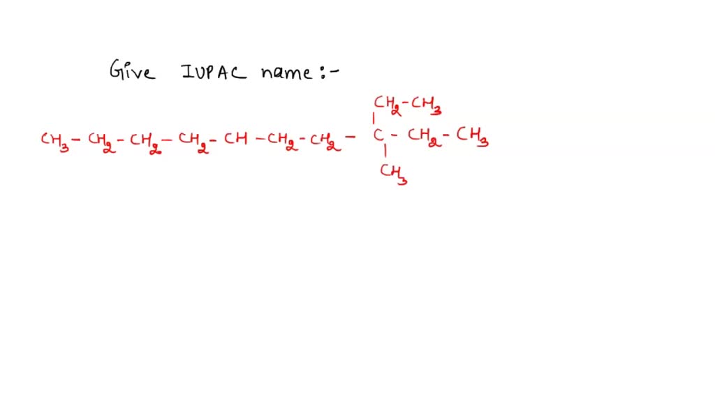 SOLVED: 'Cocs Give the correct IUPAC name for the following molecule ...