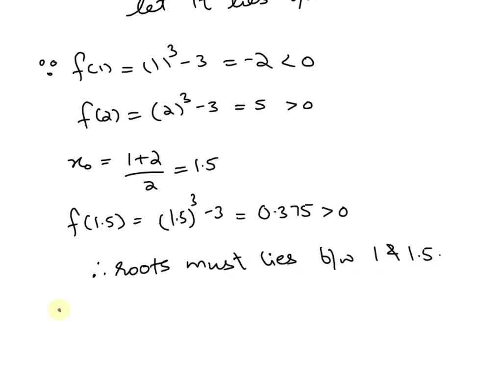 SOLVED: Use Bisection method. 2. Find the smallest positive (real) root ...