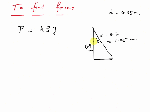 determine-the-resultant-force-acting-on-the-o7-m-high-and-o7-m-wide-triangular-gate-shown-in-the-figure-and-its-line-of-action-take-the-density-of-water-to-be-1000-kgm3-the-distance-d-from-t-53913