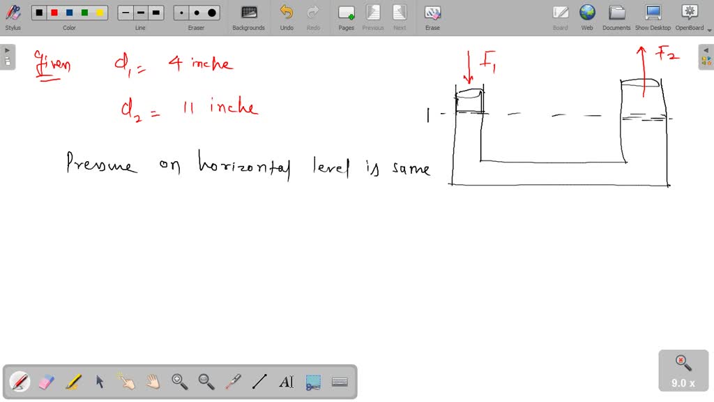 SOLVED What is the mechanical advantage of a hydraulic system that has a small piston diameter