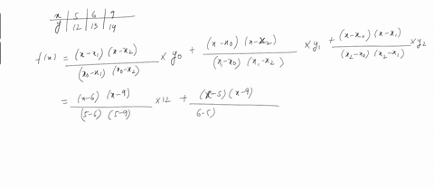ex-li-using-lagranges-interpolation-formula-find-pi0-from-the-following-table-x-5-12-13-14-ex-2-approximate-the-integral-of-fx-x3on-the-interval-12-with-four-sub-intervals-75136