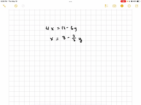solve-the-following-pair-of-linear-equations-by-substitution-method-2x-3y-8-4x-6y-12-80564