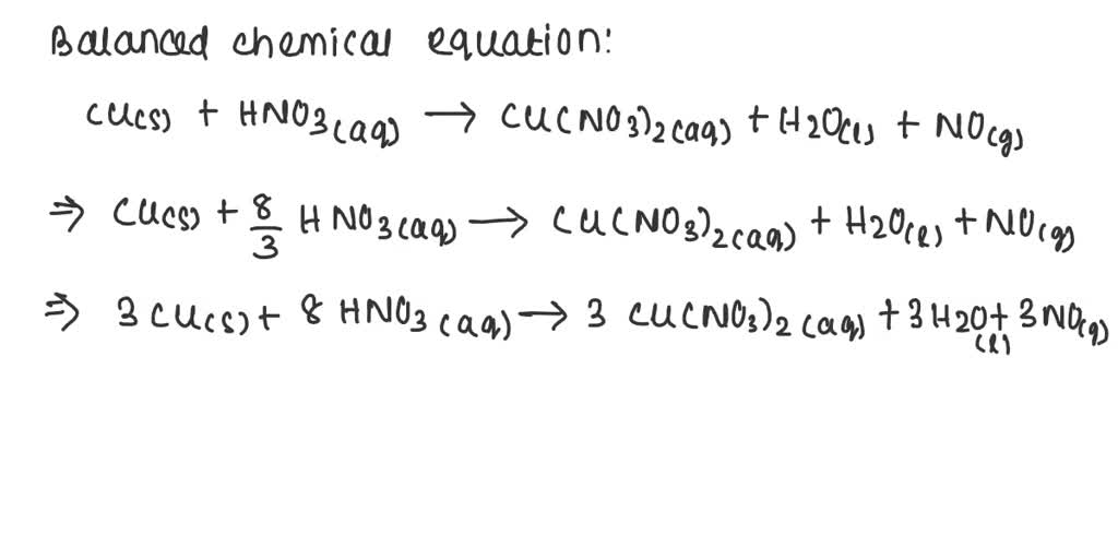 SOLVED Write a balanced chemical equation for the following reaction