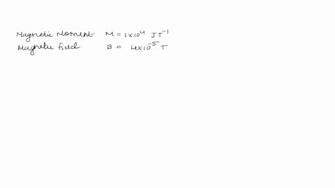 a-bar-magnet-having-a-magnetic-moment-of-1104jt-is-free-to-rotate-in-a-horizontal-plane-a-horizontal-magnetic-field-of-410-5-t-exist-in-space-find-the-workdone-in-rotating-the-magnet-slowly-from-a-dir