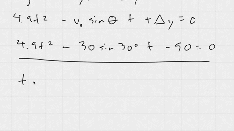 a-cannonball-is-fired-with-a-velocity-of-30-m-s-30-above-the-horizontal-from-the-top-of-a-cliff-50-m-high-a-how-much-time-will-it-take-to-travel-to-ground-level-b-what-is-the-highest-point-reached-mea