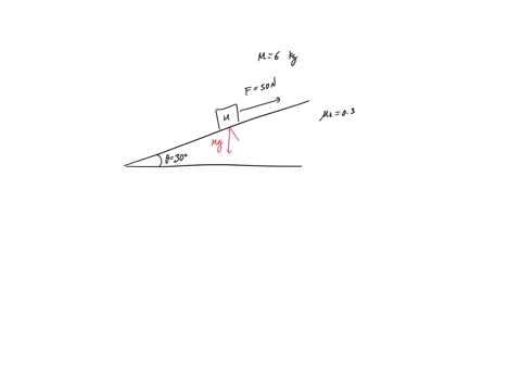 Horizontal Force Ramp A 6.0-kg crate is pulled up a ramp by a 50-Newton force. The...