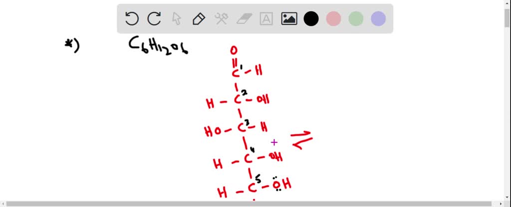 SOLVED: Show the ring closure scheme for the glucose molecule.