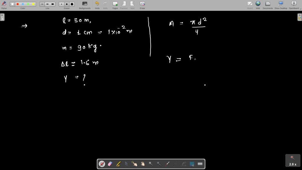 SOLVED For safety in climbing, a mountaineer uses a nylon rope that is