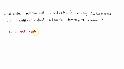 what-evidence-indicates-that-the-red-nucleus-is-necessary-for-performance-of-a-conditioned-response-67771