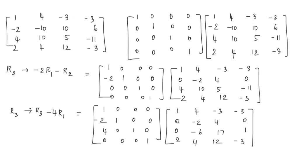 SOLVED: Find an LU factorization of the matrix A (with L unit lower ...