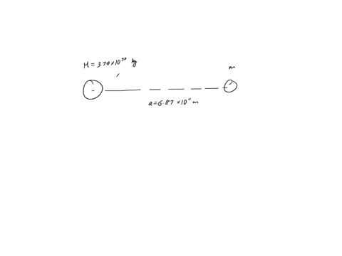 two-stars-in-a-binary-system-orbit-around-their-center-of-mass-the-centers-of-the-two-stars-are-687x1011-m-apart-the-larger-of-the-two-stars-has-a-mass-of-379x1030-kg-and-its-center-is-238x1-91606