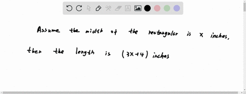 the-length-of-a-rectangle-is-4-inches-more-than-three-times-the-width-the-perimeter-is-96-inches-find-length-and-width-49187