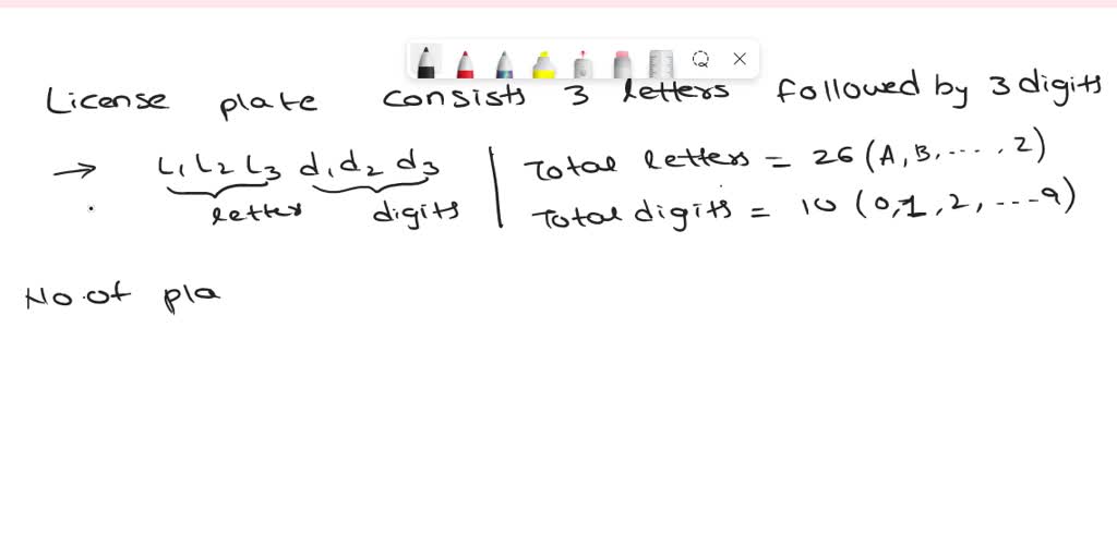 SOLVED License plates in 3 certain state consist of three letters