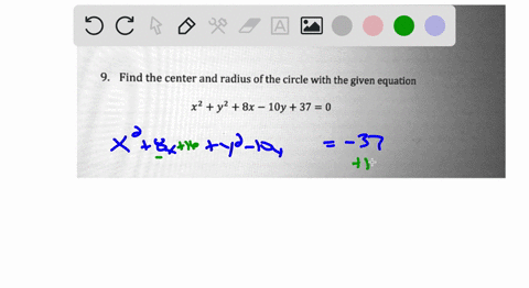 find-the-center-and-radius-ofthe-circle-with-the-given-equation-x2-y2-8x-10y-37-0-51815