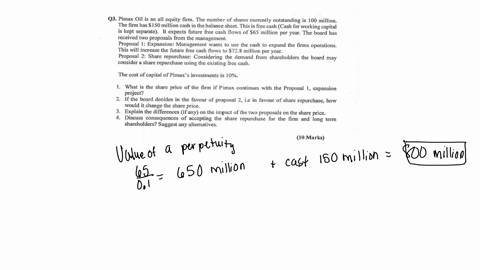 q3-pimax-oil-is-an-all-equity-firm-the-number-of-shares-currently-outstanding-is-100-million-the-firm-has-150-million-cash-on-the-balance-sheet-this-is-free-cash-cash-for-working-capital-is-54726
