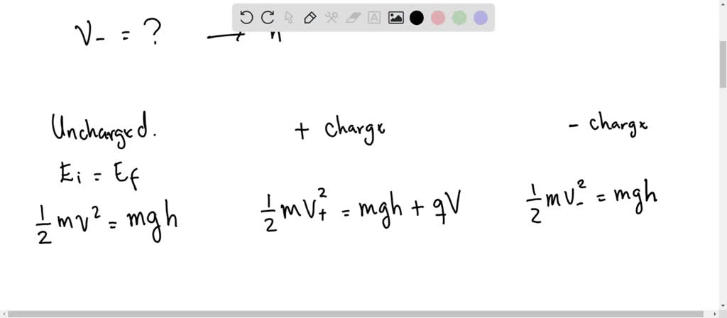 SOLVED: A particle is uncharged and is thrown vertically upward from ...