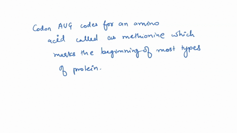 there-is-only-one-start-codon-in-the-genetic-code-to-signal-the-start-of-translation-and-the-production-of-the-amino-acid-chain-this-codon-is-aug-which-codes-for-the-amino-acid-methionine-wh-06317