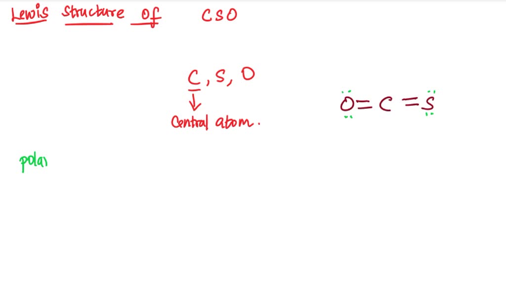 Cso Lewis Structure