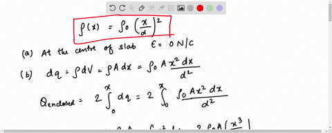 a-slab-of-insulating-material-has-thickness-2d-and-is-oriented-so-that-its-faces-are-parallel-to-the-yz-plane-and-given-by-the-planes-x-d-and-x-d-the-y-and-z-dimensions-of-the-slab-are-very-large-co-2