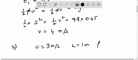 1-a-mass-hangs-from-a-light-string-of-length-45-cm-attached-at-its-other-end-to-the-ceiling-if-the-mass-is-given-an-initial-speed-of-5-ms-what-is-its-speed-when-it-reaches-point-a-in-its-cir-30779