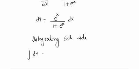 use-integration-to-find-a-general-solution-of-the-differential-equation-use-c-for-the-constant-of-integration-dx-1-ex-64518
