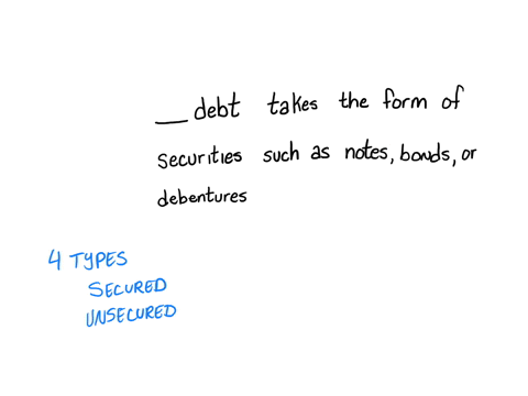________-debt-takes-the-form-of-securities-such-as-notes-bonds-or-debentures