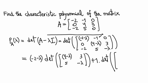 hmwset6-problem-4-1-point-find-the-characteristic-polynomial-of-the-matrix-aleftbeginarrayccc-2-1-0-0-4-3-2-5-0-endarrayright-px
