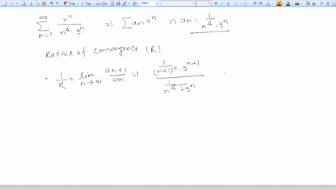find-the-radius-of-convergence-r-of-the-series-xn-n49n-n-1-find-the-interval-l-of-convergence-of-the-series-enter-your-answer-using-interval-notation-66094