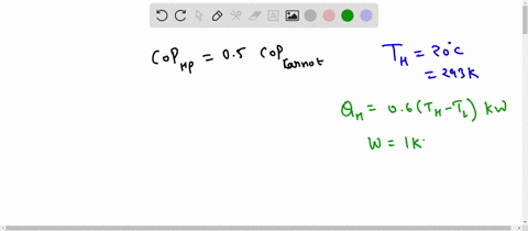 a-heat-pump-has-a-cop-of-betaprime05-betaprime-carnot-and-maintains-a-house-at-t_h20circ-mathrmc-whi-18929