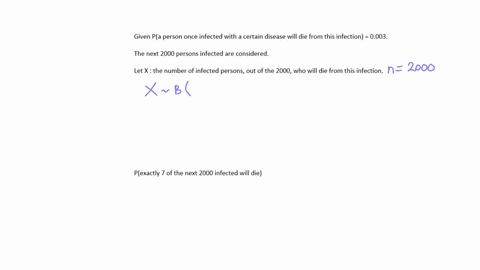 the-probability-that-a-person-once-infected-with-a-certain-disease-_-will-die-from-this-infection-is-0003-find-the-probability-that-exactly-of-the-next-2000-so-infected-will-die-using-a-pois-65796