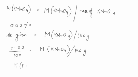 how-many-grams-of-potassium-permanganate-should-be-used-in-compounding-the-following-prescription-potassium-permanganate-0029-purified-water-ad-200-ml-sig-as-directed-14562