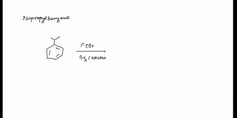 1-isopropylbenzene-also-known-as-cumene-reacts-with-excess-bromine-in-the-presence-of-febrz-to-form-mixture-of-aromatic-products_-a-b-and-c-identify-each-product-using-the-given-molecular-fo-90087