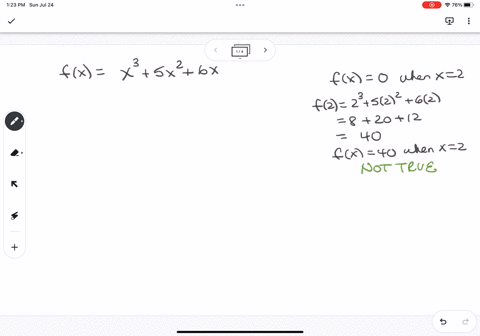 which-statements-are-true-about-the-polynomial-function-fxx35x26x-which-statements-are-true-about-the-polynomial-function-fx-3-sx2-6x-select-each-correct-answer-0-fx-0-when-x-2_-0-x-2-is-a-f-17959