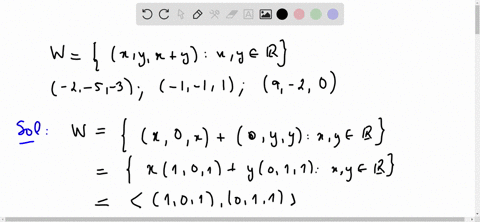 point-let-w-be-the-subspace-of-all-vectors-with-x-and-y-y-real-xy-for-each-vector-v-below-determine-whether-v-is-orthogonal-to-all-vectors-in-w-select-an-answer-1-2-v-55-3-select-an-answer-2-06281