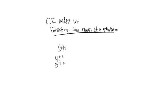 question-1-of-10-which-confidence-level-would-produce-the-widest-interval-when-estimating-the-mean-of-a-population-based-on-the-mean-and-standard-deviation-of-a-sample-of-that-population-a-69-b-42-c-5