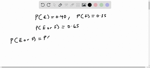 find-the-probability-of-the-indicated-event-if-pe-040-and-pf-035-find-pe-and-f-if-pe-or-f-065-pe-and-f-simplify-your-answer-14547