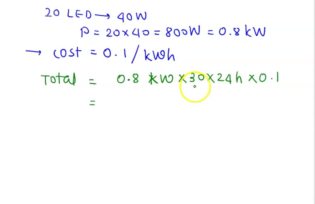 SOLVED: There are 20 lights and ballasts that consume 440W (400W high ...