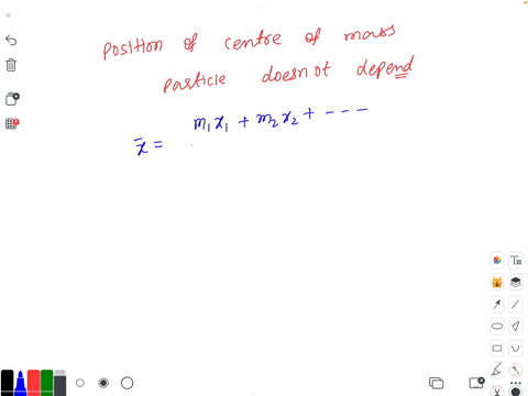 the-position-of-centre-of-mass-of-a-system-of-particles-does-not-depend-on-1-masses-of-the-particles-2-internal-forces-on-the-partices-3-position-of-the-particles-4-relative-distance-between-52141