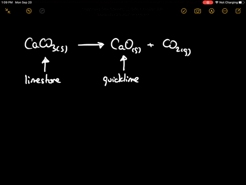 limestone-caco3-is-decomposed-by-heating-to-quicklime-cao-and-carbon-dioxide-calculate-how-many-grams-of-quicklime-can-be-produced-from-30-kg-of-limestone-a-10-g-enter-your-answer-in-scientific-notati