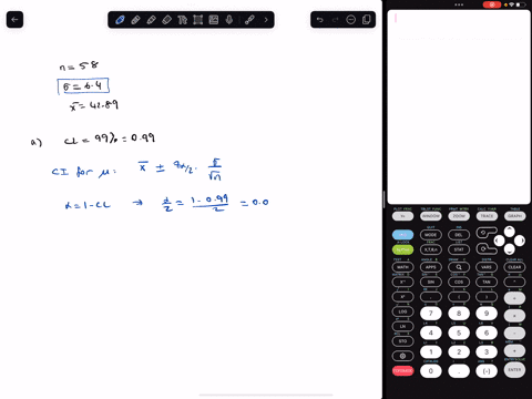 a-sample-of-size-n58-is-drawn-from-a-normal-population-whose-standard-deviation-is-a64the-sample-mean-is-x4289-part1of2-bh-a-construct-a-99-confidence-interval-for-round-the-answer-to-at-lea-83974