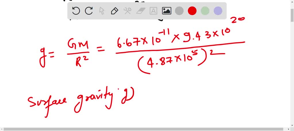 SOLVED: Calculate the surface gravity and escape velocity for Ceres ...