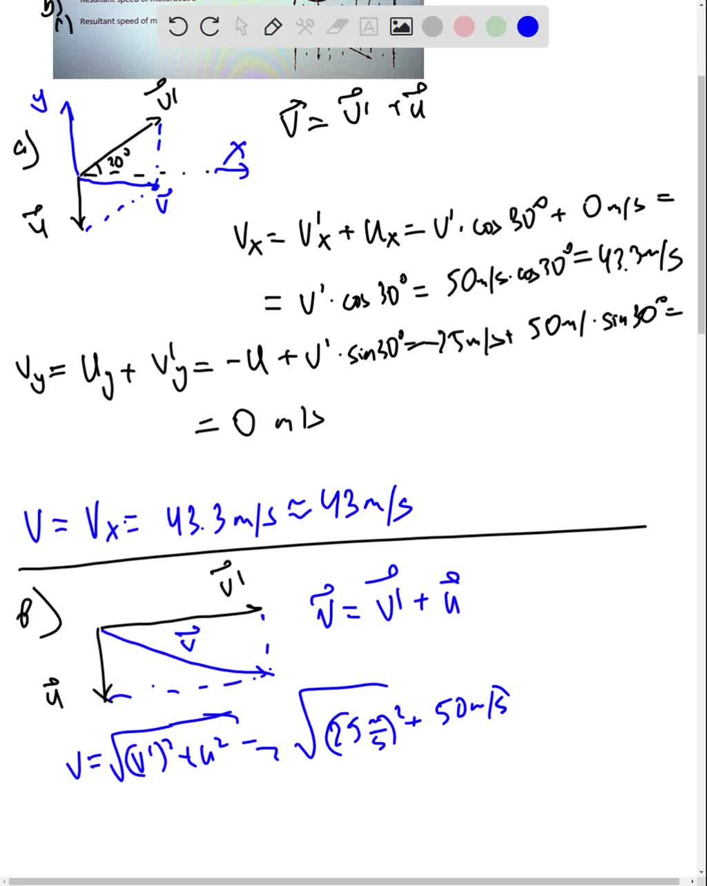 SOLVED The diagram shows the top view of three motorboats crossing